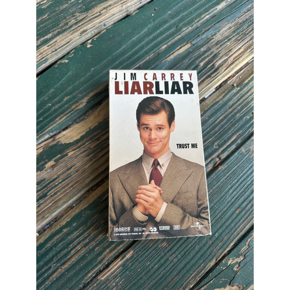 Liar Liar VHS 1997 Jim Carrey Universal Comedy Movie Slipcase PG-13